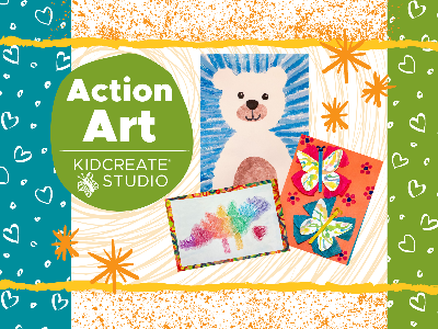 Kidcreate Studio - Houston Greater Heights. Action Art Weekly Class (18 Months-6 Years)